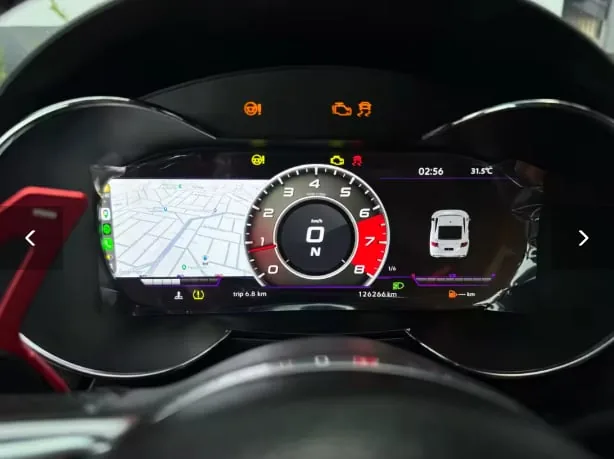 Cyfrowe zegary Virtual Cockpit z mapą nawigacji